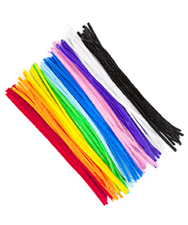 LITTLE CHENILLE STICKS MULTI 300 X 6mm 100 PC :