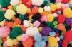 LITTLE LEARNER  ACRYLIC POM POM ASSORTED COLOURS PACK 300