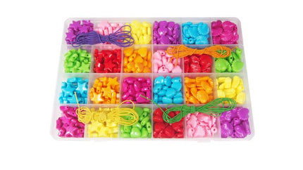 LITTLE LEARNER BEAD BOX approx 576 PC- MULTICOLOUR